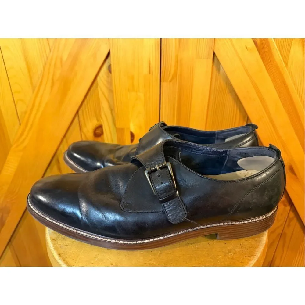 Cole Haan Casual Shoes Kennedy Single Monk Strap Oxford Shoes Black size 12M